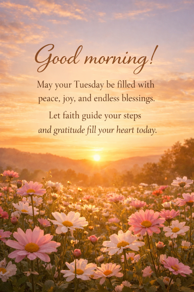 Good Morning Tuesday Blessings to Start Fresh