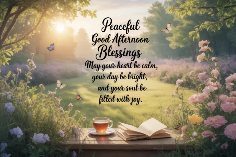 110+Peaceful Good Afternoon Blessings for Your Midday Joy
