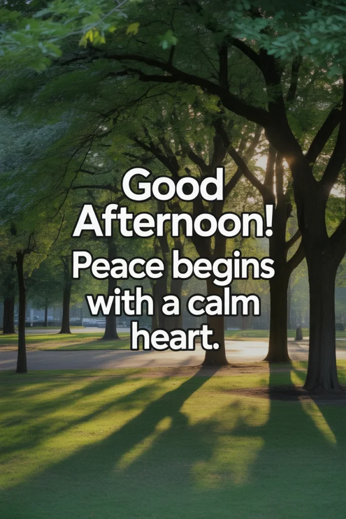 Peaceful Good Afternoon Blessings