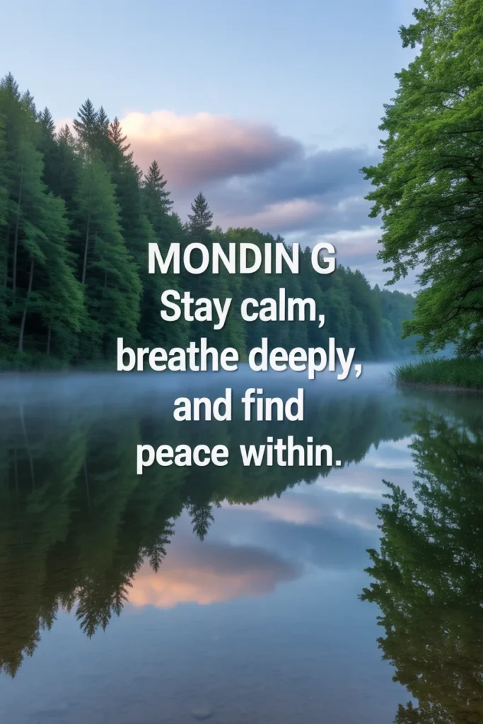 Peaceful Monday Mindset Blessings