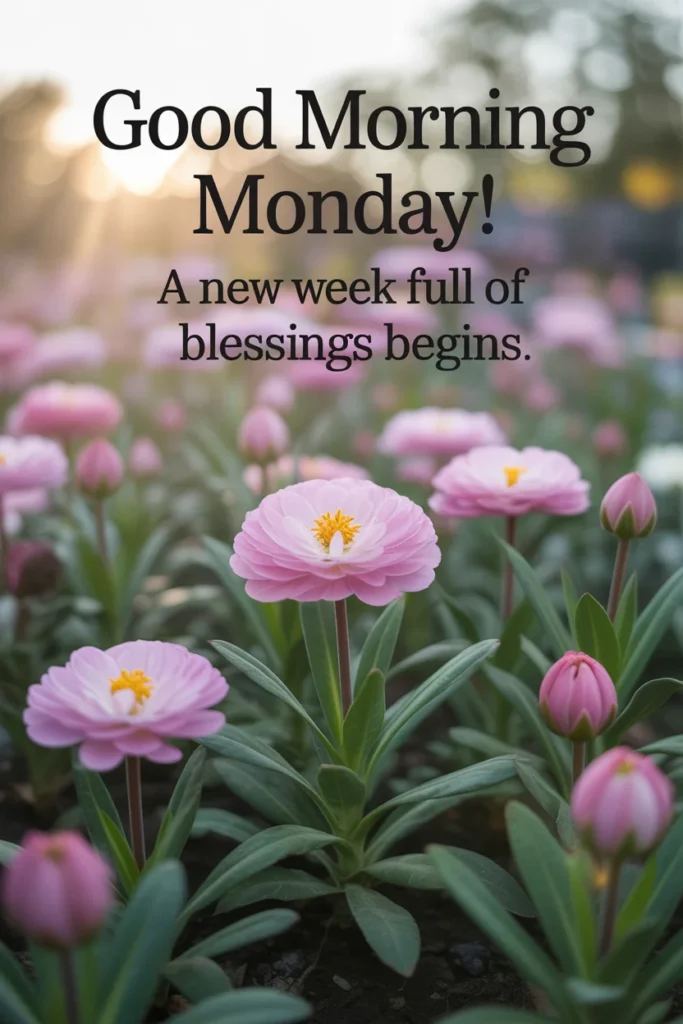 Positive Monday Blessings for The New Week
